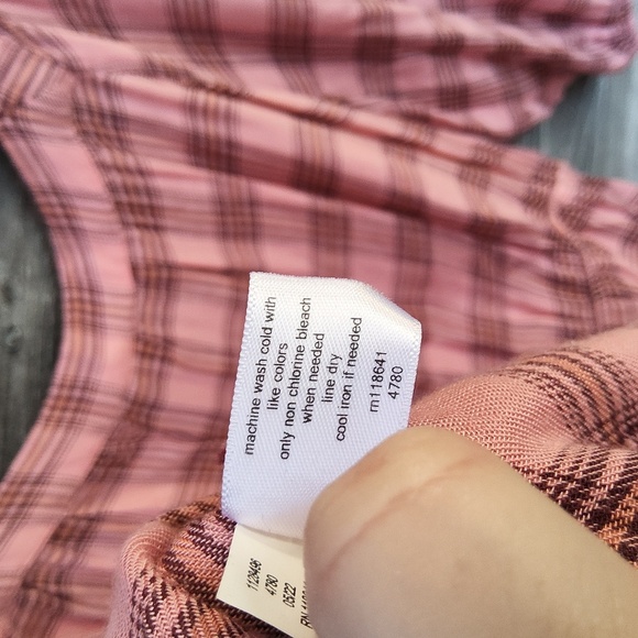 Lane Bryant pink long sleeved blouse size 20 - Picture 6 of 9